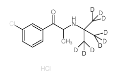 盐酸安非他酮-D9 结构式