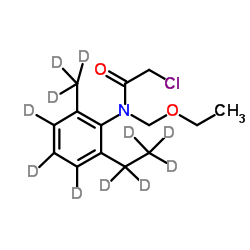 乙草胺-d11 结构式