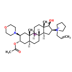 3-乙酰-17-去乙酰罗库溴铵 结构式
