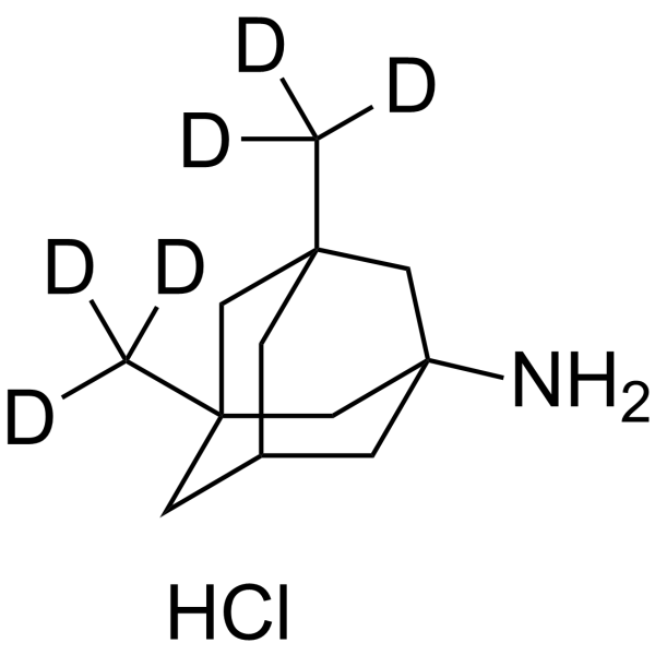 盐酸美金刚-d6 结构式