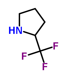 (R)-(-)-2-(三氟甲基)吡咯烷 结构式