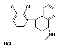 外消旋-顺式-2,3-二氯舍曲林盐酸盐 结构式