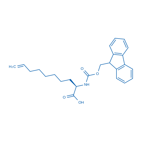 (R)-N-Fmoc-2-氨基-9-烯癸酸 结构式
