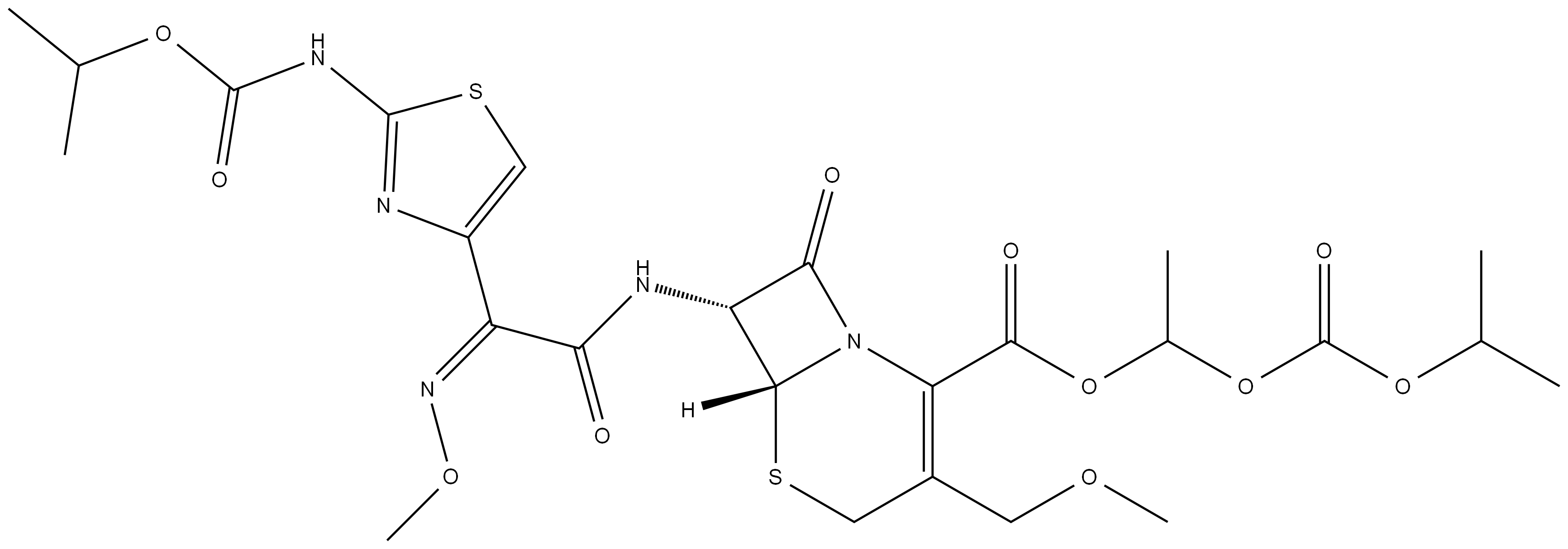 头孢泊肟酯杂质8 结构式