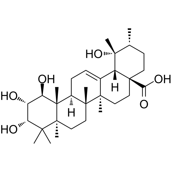 1β-羟基刺梨酸 结构式