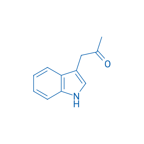 吲哚-3-丙酮 结构式