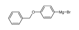 4-苄氧基苯基溴化镁 溶液 结构式