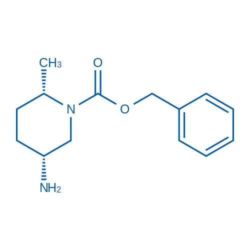 (2S,5R)-5-氨基-2-甲基哌啶-1-羧酸苄酯 结构式