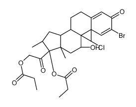2-溴倍氯米松二丙酸酯 结构式