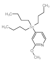 2-甲氧基-4-(三丁基锡烷基)吡啶 结构式