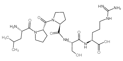 亮氨酰-脯氨酰-脯氨酰-丝氨酰-精氨酸 结构式