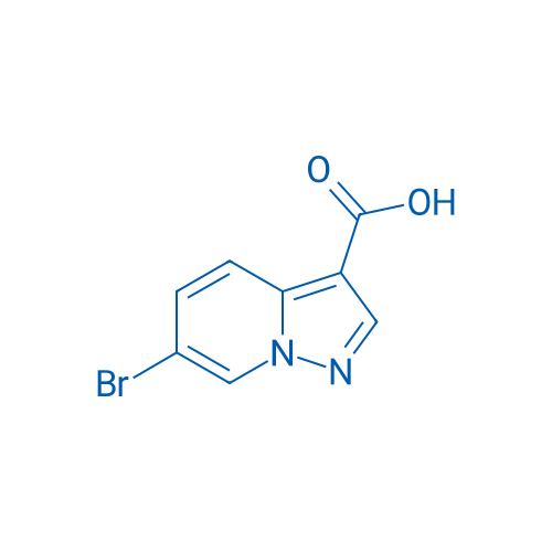 6-溴吡唑并[1,5-a]吡啶-3-羧酸 结构式