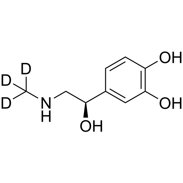L-肾上腺素-d3 结构式