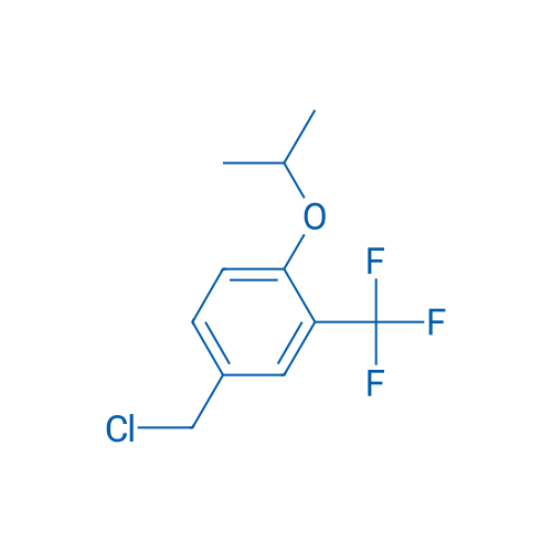 4-(氯甲基)-1-异丙氧基-2-(三氟甲基)苯 结构式