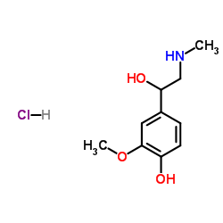 (±)-变肾上腺素盐酸盐-d3 结构式