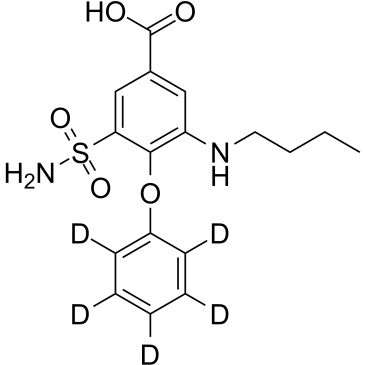 布美他尼-[d5] 结构式