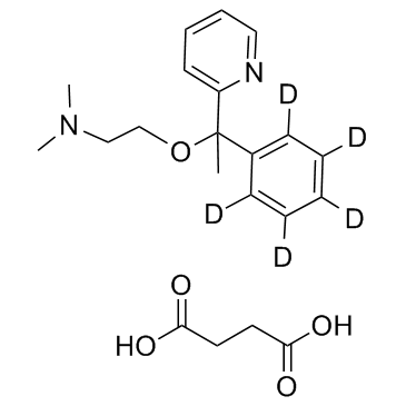 琥珀酸多西拉敏-d5 结构式