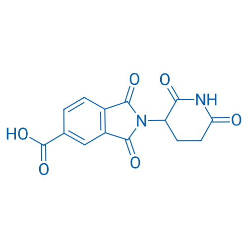 2-(2,6-二氧代哌啶-3-基)-1,3-二氧代异吲哚啉-5-羧酸 结构式
