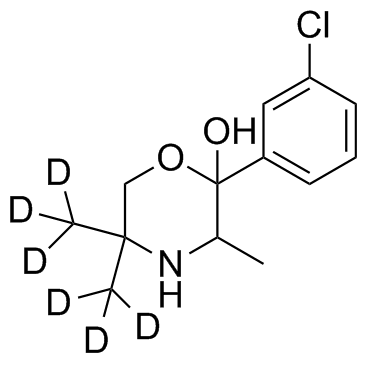 羟基安非他酮-d6 结构式