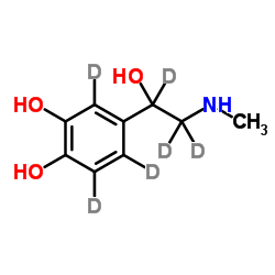 (±)-肾上腺素-d6 结构式