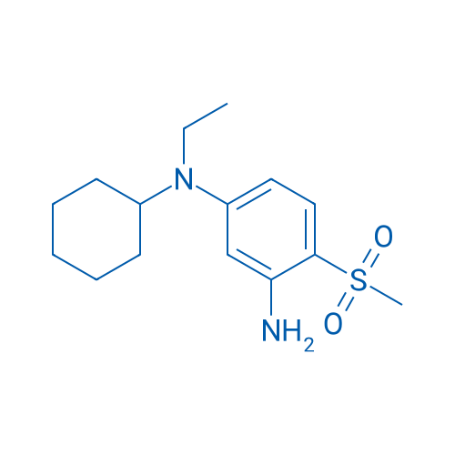 N1-Cyclohexyl-N1-ethyl-4-(methylsulfonyl)-1,3-benzenediamine 结构式