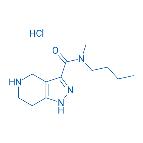 N-Butyl-N-methyl-4,5,6,7-tetrahydro-1H-pyrazolo-[4,3-c]pyridine-3-carboxamide hydrochloride 结构式