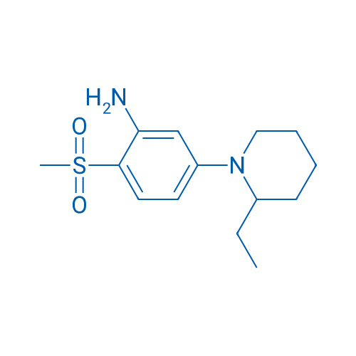 5-(2-Ethyl-1-piperidinyl)-2-(methylsulfonyl)-phenylamine 结构式