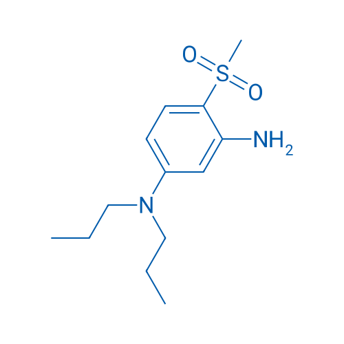N-[3-氨基-4-(甲磺酰基)苯基]-N,N-二丙基胺 结构式
