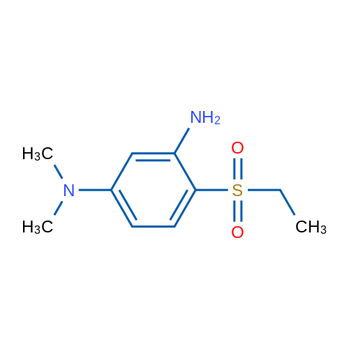 4-(Ethylsulfonyl)-N1,N1-dimethyl-1,3-benzenediamine 结构式