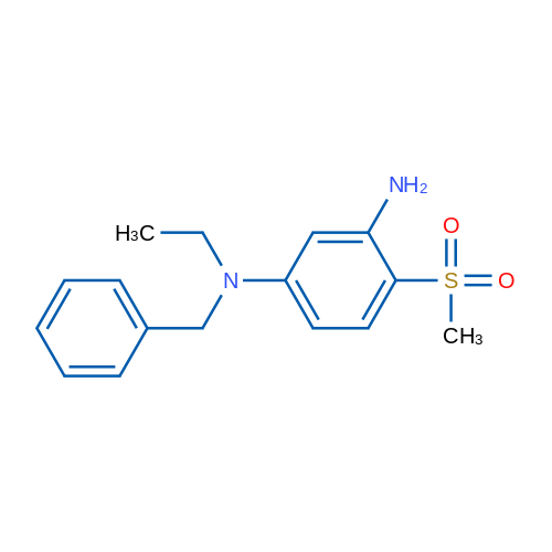 N1-Benzyl-N1-ethyl-4-(methylsulfonyl)-1,3-benzenediamine 结构式