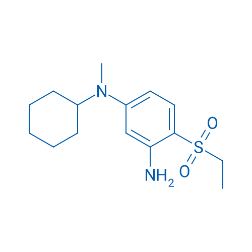 N1-Cyclohexyl-4-(ethylsulfonyl)-N1-methyl-1,3-benzenediamine 结构式