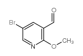 5-溴-2-甲氧基吡啶-3-甲醛 结构式