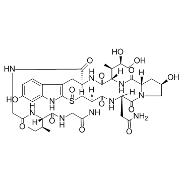 α-毒伞肽 结构式