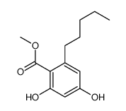 2,4-二羟基-6-戊基苯甲酸甲酯 结构式