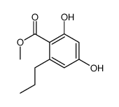 2,4-二羟基-6-丙基苯甲酸甲酯 结构式