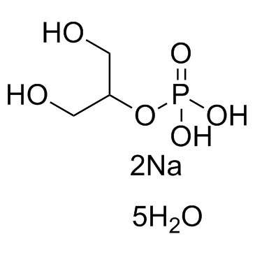 β-甘油磷酸钠五水合物 结构式