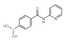 4-(吡啶-2-基)甲酰氨苯基硼酸 结构式