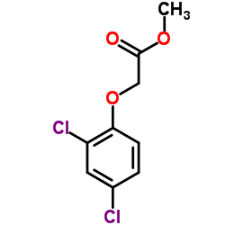 2,4-二氯苯氧乙酸甲酯 结构式