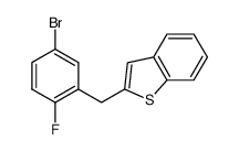 2-(5-溴-2-氟苄基)苯并噻吩 结构式