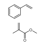 聚(苯乙烯-co-甲基丙烯酸甲酯) 结构式