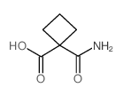 1-氨基羰基环丁烷羧酸 结构式