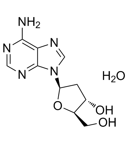2'-脱氧腺苷一水合物 结构式