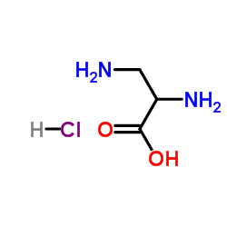 DL-2,3-二胺基丙酸盐酸盐 结构式