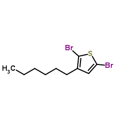 聚(3-己基噻吩-2,5-二基) 结构式