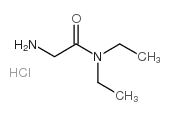 2-氨基-N,N-二乙基乙酰胺盐酸盐 结构式