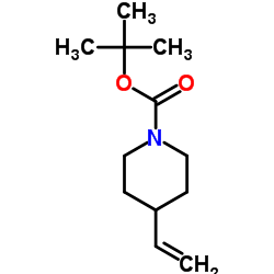 4-乙烯基哌啶-1-甲酸叔丁酯 结构式