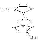 双(甲基环戊二烯)二氯化锆 结构式