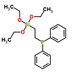 2-(二苯基膦基)乙基三乙氧基硅烷 结构式