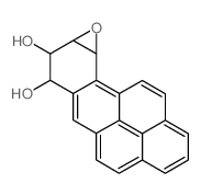 7,8-二羟基-9,10-环氧-7,8,9,10-四氢苯并[A]芘 结构式