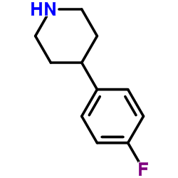 4-(4-氟苯基)哌啶 结构式